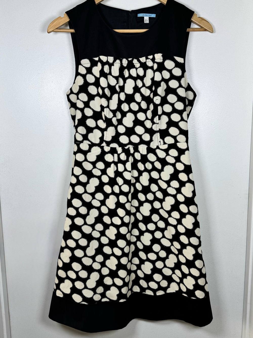 Anthropologie Leifnotes Notched Dots Corduroy Dress Women’s 4 Retro 50’s EUC